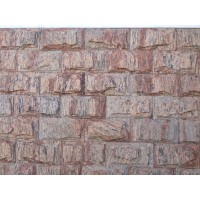 PEDRA MADEIRA VERMELHA SERRADA ALMOFADADA